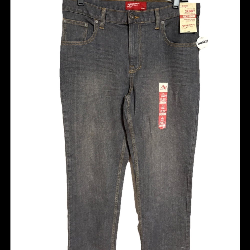Arizona Original  Black Skinny boys Jeans Size 18 Husky, Flex Denim Extra Slim